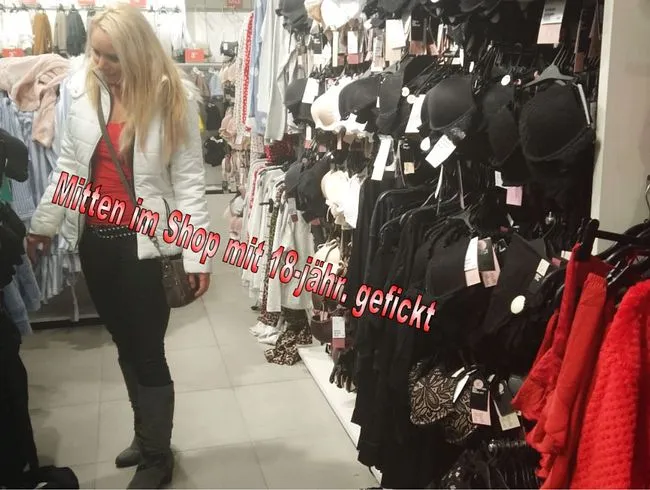18-jähr. Bubi mitten im Shop abgefickt