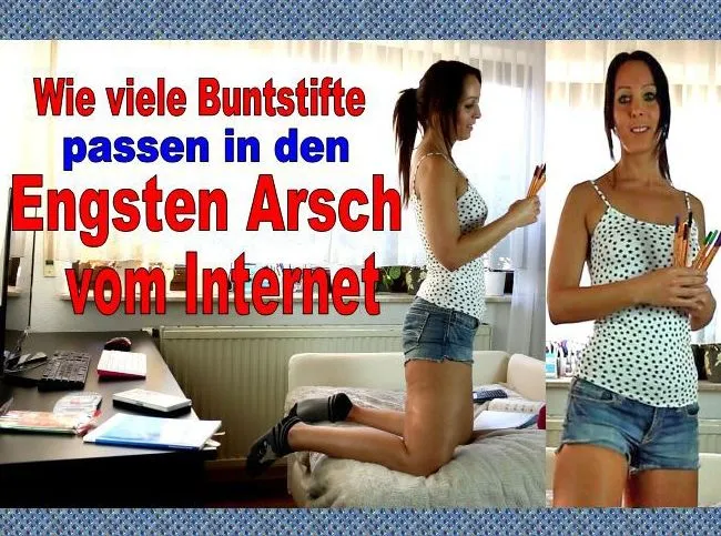 Analdehnung mit Buntstiften, wie viel passen rein