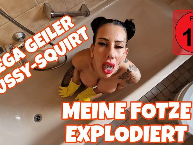 Mega geiler Pussy-Squirt, meine fotze explodiert