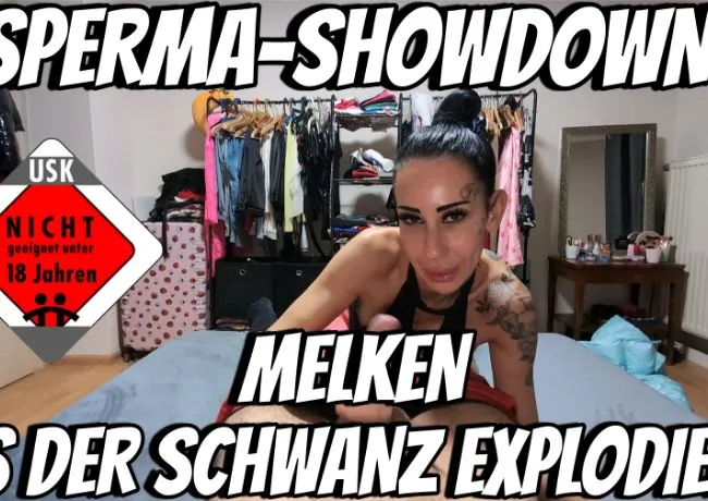 Sperma-Showdown: melken bis der Schwanz Explodiert.