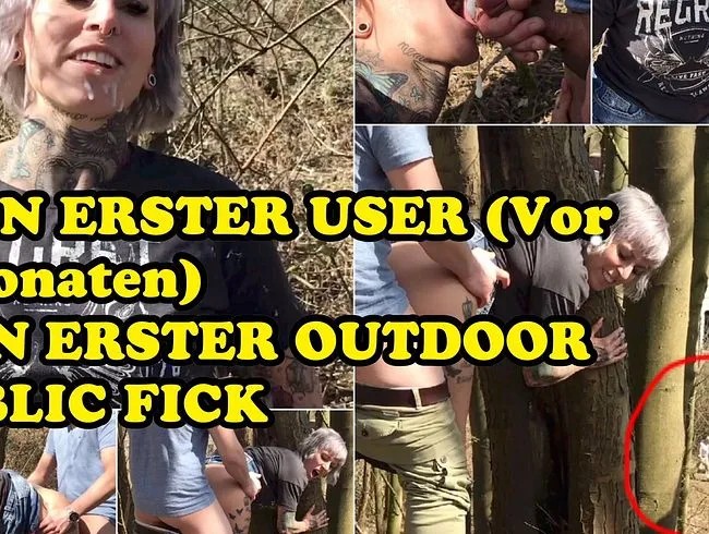 Mein erster MDH User(vor 8 Monaten)Sein erster outdoor public Fick