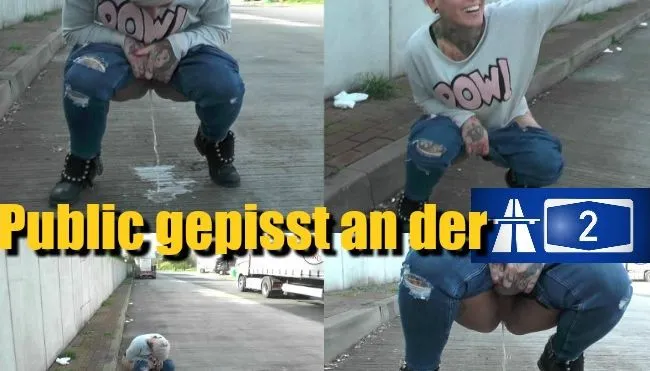 Public gepisst an der A2