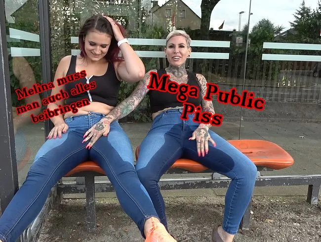 Publik in die Jeans gepisst und dann zum Bus