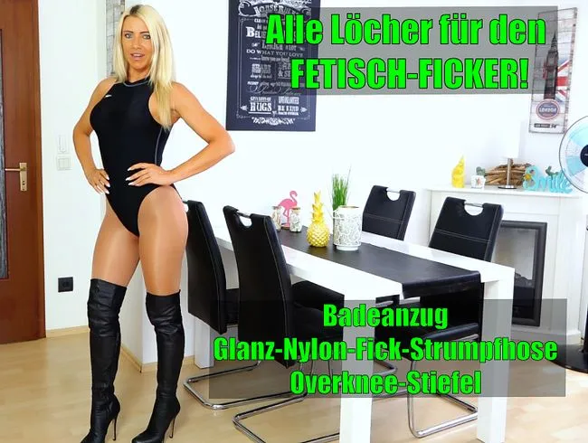 Alle Löcher für den Fetisch-Ficker | Bis die Wichse aus der Fresse tropft...!
