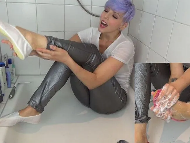 Nasses Vergnügen in Balletschuhen