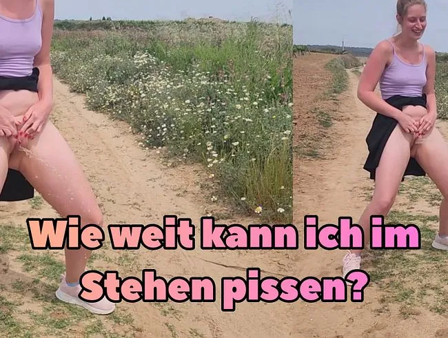 Wie weit schaffe ich es im Stehen zu pissen?