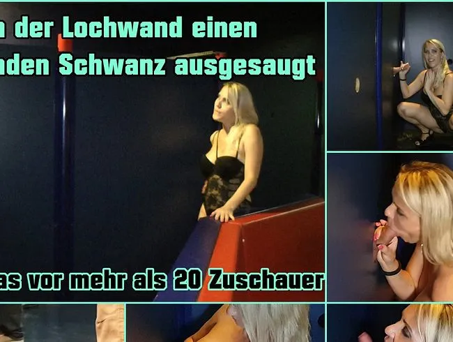 An der Lochwand ausgesaugt