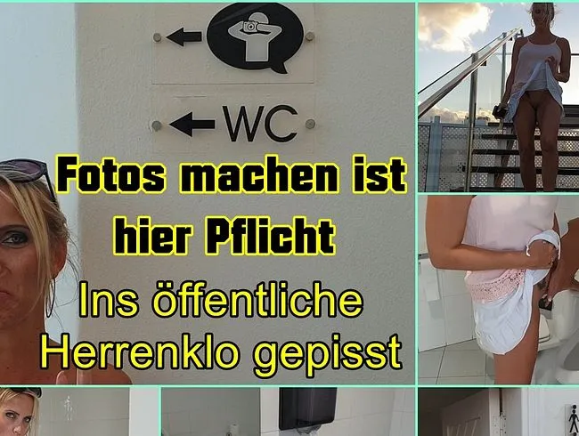 Pissen im öffentlichen Herrenklo