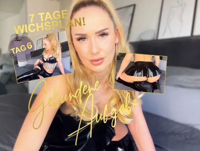 GEBUNDENE AUFGABE! Wochenwichsplan Teil 6