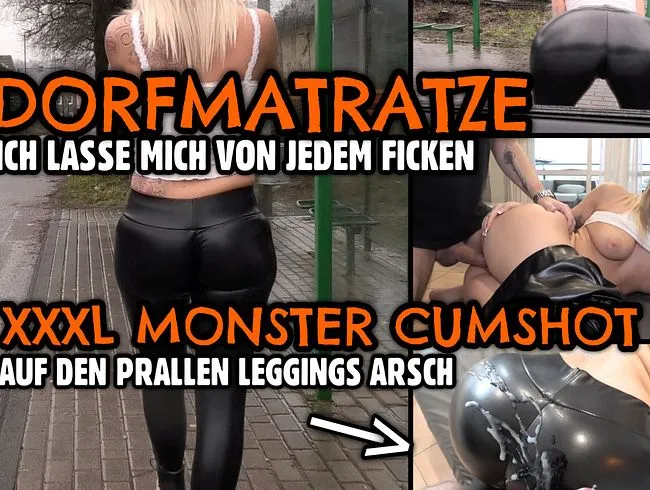 Leggings DORFMATRATZE | XXXL Cumshot auf den prallen Schlampen Arsch