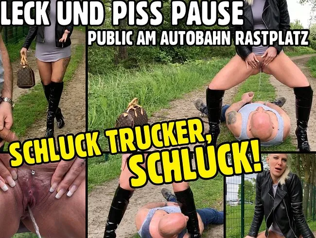 Luxus Bitch vs. LKW Fahrer | Public PISS und LECK Pause an der Autobahn