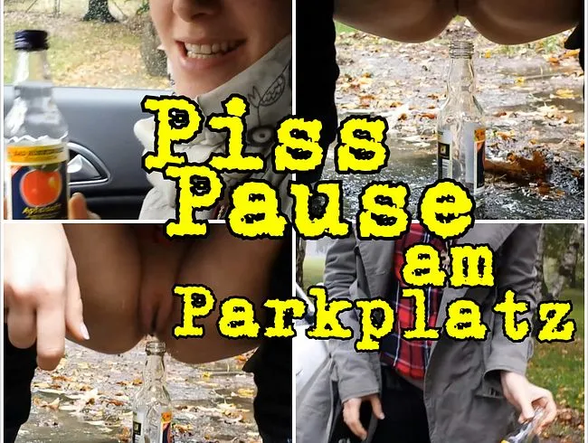 Piss-Pause am Parkplatz