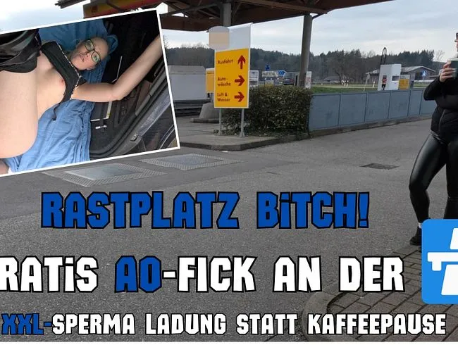 AO-FICK an der Autobahn | XXL SPERMA Ladung statt Kaffeepause