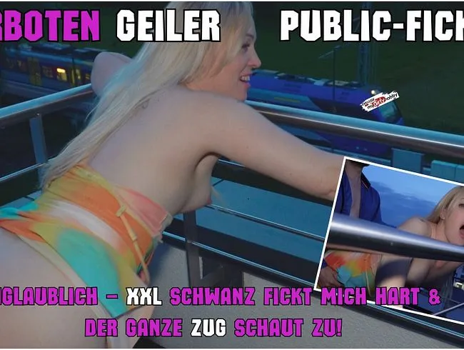 VERBOTEN GEILER PUBLIC-FICK! UNGLAUBLICH – XXL SCHWANZ FICKT MICH HART & EIN GANZER ZUG SCHAUT ZU!