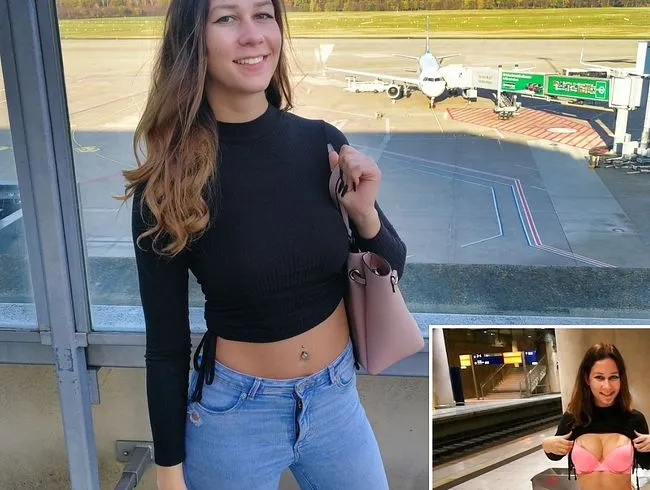 Am FLUGHAFEN abgeschleppt und aufgerissen!