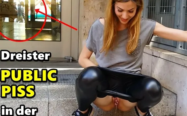 Dreister PUBLIC PISS mitten in der City!