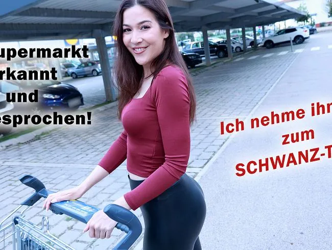 Im Supermarkt erkannt und angesprochen! Ich nehme ihn mit zum SCHWANZ-TEST!