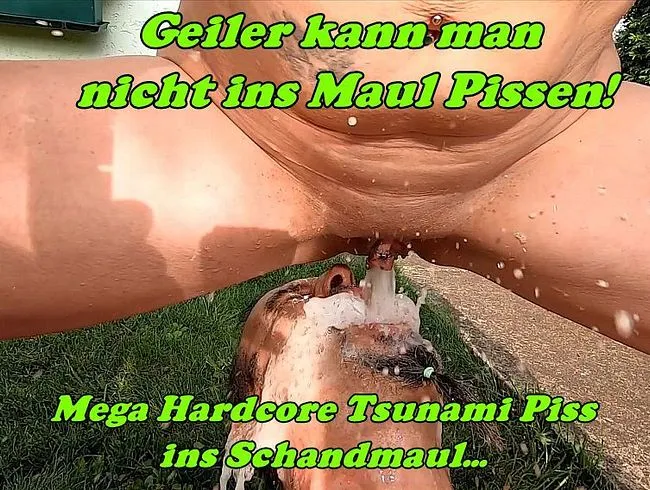 Machs Maul auf...Tsunami Druckbetankung mitten in den Rachen!