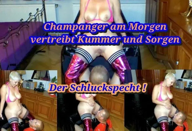 Maul auf... Heute gibt es Champus für dich