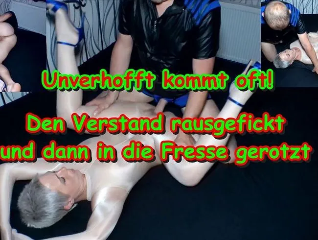 Vor lauter G E I L H E I T  gibt es sein S P E R M A in die F R E S S E