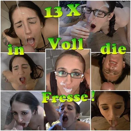 13 X Voll in die Fresse !!!  (Best of Cumshot)