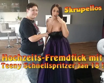 Hochzeits - Fremdfick mit Teeny Schnellspritzer Jan !