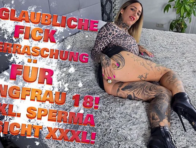Unglaubliche Fick-Überraschung für Jungfrau 18! INKL. Sperma Gesicht XXXXL!