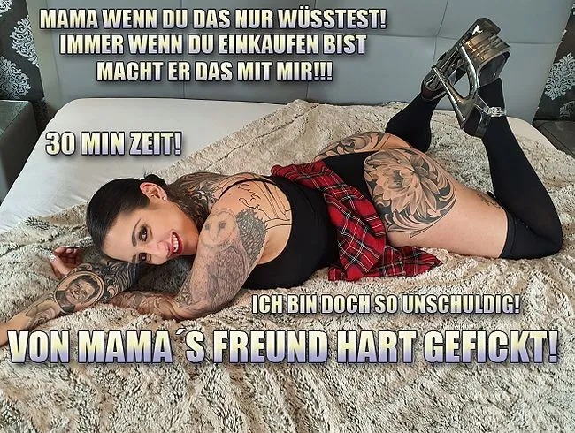 Von Muttis Freund HART Gefickt? Sie war nur kurz EINKAUFEN!