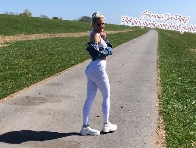 Geheimer Sex-Platz! Plötzlich public und dreist geschluckt!