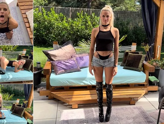 Perverses Geschenk! Outdoor Double Penetration!