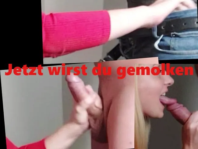 Handjob Mann wird gemolken...