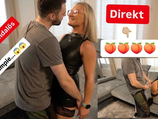 Skandalös!!! Leder-Hurra in den Arsch geknallt !!!Hat er mein Arsch mit seine Wichse vollgepumpt ???