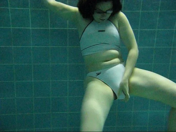 Mit Vibrator schwimmen gewesen