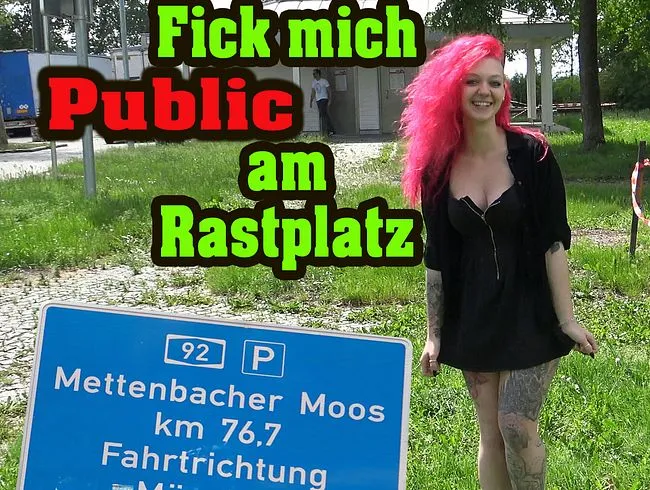 Fick mich ohne GUMMI Public am Rastplatz